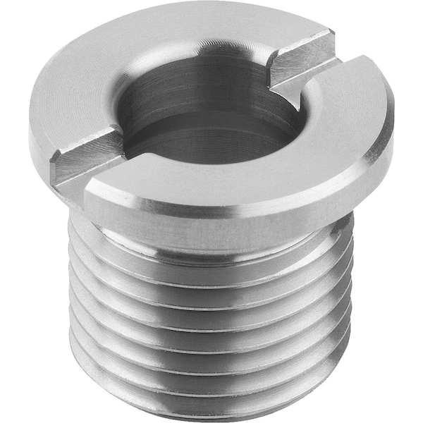 Kipp Adapter Bushing For Ball Lock Pin D=6, M=M12X1, 5, Stainless Steel Bright K1065.61 - main